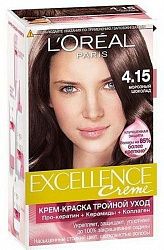 Краска для волос L'Oreal Excellence Creme 4.15 Морозный шоколад 192 мл