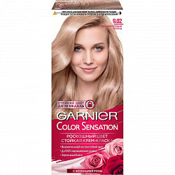 Крем - краска для волос Garnier Color Sensation Роскошный Цвет 9.02 Перламутровый блонд 110 мл
