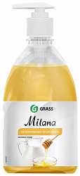 Мыло жидкое Grass Milana Молоко и мед 1000 мл