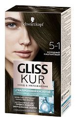 Краска для волос Gliss Kur Уход и Увлажнение 5-1 Холодный каштановый 150 мл