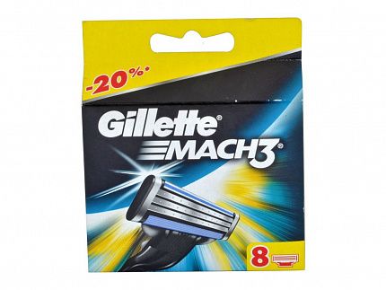 
                                Кассеты для станка Gillette Mach-3 8 шт
