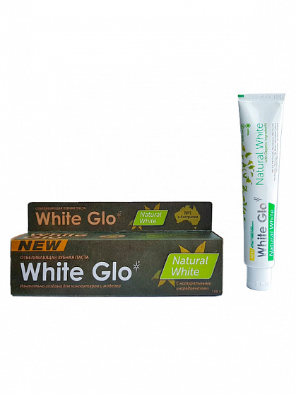 
                                Вайт Гло зубная паста 100,0 натуральная белизна