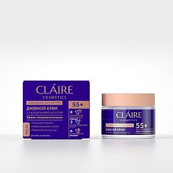 Крем для лица Claire Dilis Collagen Active Pro дневной подтягивание контура лица 55+ 50 мл