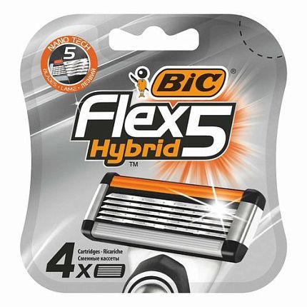 
                                Кассеты для станка Bic Flex 5 Hybrid 4 шт