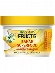 Маска для волос Garnier Fructis Superfood 3 в 1 Питательная Банан 390 мл