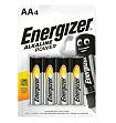 
                                Батарейка Energizer Alkaline Power пальчиковая AA 4 шт