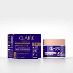 Крем для лица Claire Dilis Collagen Active Pro дневной разглаживает морщины 45+ 50 мл