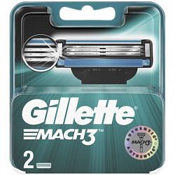 Кассета сменная для бритья Gillette MACH3 2шт Топ