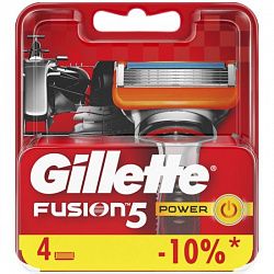 Кассета сменная для бритья Gillette FUSION Power 4шт Топ