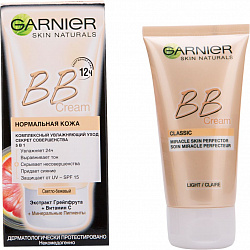 BB - Крем для лица Garnier BB Cream Секрет Совершенства Светло-бежевый 50 мл
